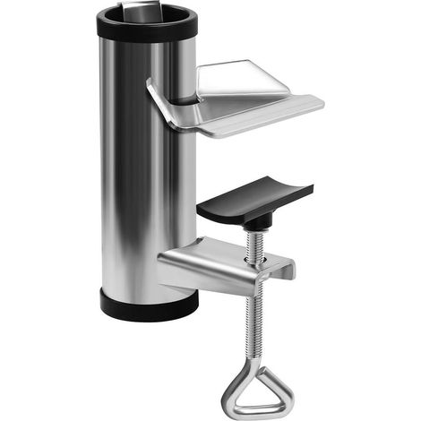 Soporte universal para sombrillas para balcones, jardines, patios y playas – clips resistentes (1/5)