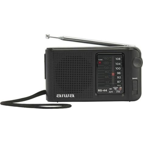 Radio portable - Aiwa - RS44 - Noir - AM/FM - Garantie 2 ans