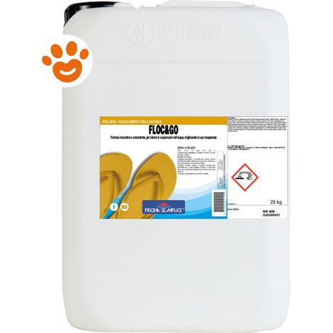 Lapi Piscina Semplice - Floc&Go - Confezione 25 Kg - TRATTAMENTO Acqua