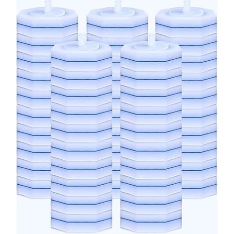 Lot de 50 têtes de brosse WC jetables et kit de nettoyage ultime pour toilettes, compatibles avec les recharges de baguettes Clorox, utilisées pour le nettoyage des toilettes et de la salle de bain (1/5)