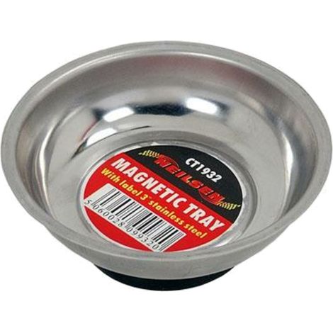 Neilsen 3" Magnetic Stainless Steel Round Dish Tray Holder Storage 75mm