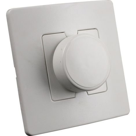 Zenitech – Variateur de lumière à encastrer blanc – Puissance 60W à 300W – Installation facile avec vis et griffes – Certifié CE