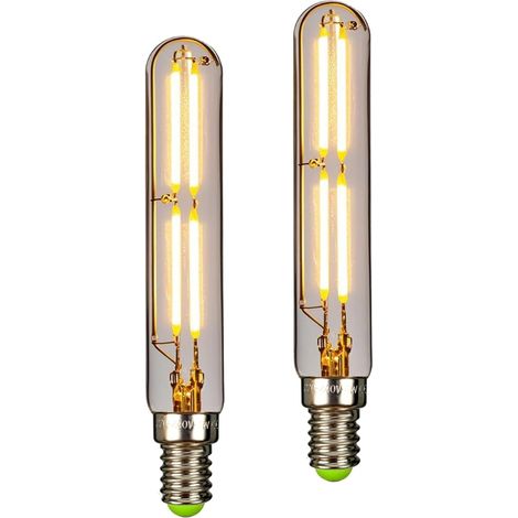 ampoules LED 4 W T20 tubulaires à filament E14 petite base 2 700 K blanc chaud Transparent (1/5)