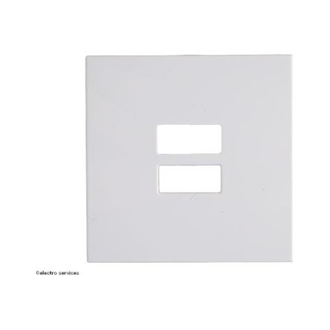 Enjoliveur chargeur USB Hager Gallery Finition: Blanc