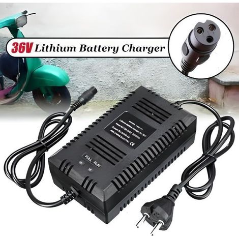 Chargeur de Batterie - BOH - 36V - Electrique - Li-ion - 3 broches - Noir (1/4)