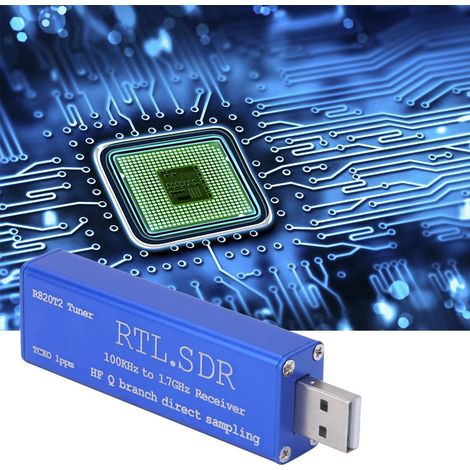 Récepteur tuner 100 kHz-1,7 GHz UHF/VHF RTL-SDR alimenté par USB, chipset RTL2832U R820T2 (1/5)
