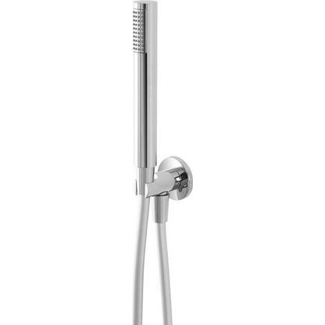 Rundes Duplex-Duschset mit Wasseranschluss und flexiblem Schlauch – Platinum-Serie (1/2)