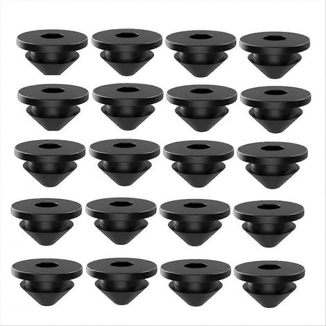 Packung mit 300 Gummitüllen für 1/8", 5/32" und 3/16" Kabel, für Kabelgeländerpfosten Tülle für 1/8" Kabel. (1/5)