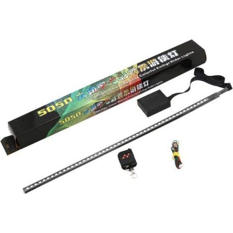 Striscia luminosa a LED RGB da 22" a 7 colori, 12V CC, 48 LED, per accessori auto, scanner, flash, SUV, moto, strobo, kit Knight Rider, striscia luminosa a LED in PVC (1/5)
