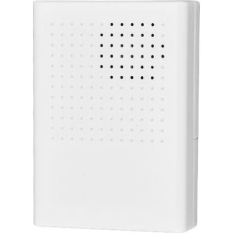 Sonnette électronique filaire 12V, avec un son « ding-dong », 90dB, blanche, adaptée au contrôle d'accès dans les hôtels et les maisons