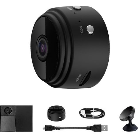 Mini caméra espion, caméra WiFi cachée sans fil HD 1080p pour la sécurité de votre domicile, caméra de surveillance discrète pour l'intérieur et l'extérieur. (1/5)