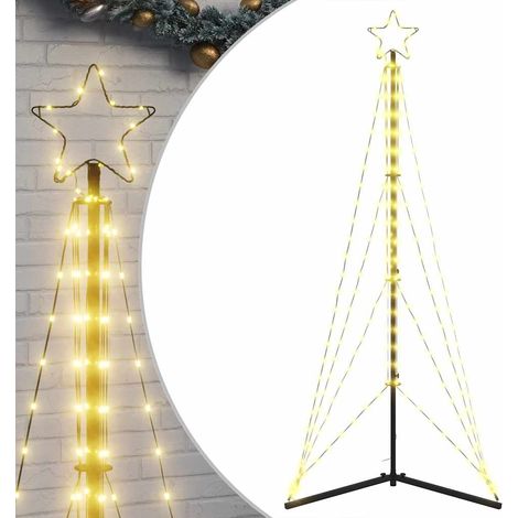 Albero di Natale Albero natalizio Albero festivo a LED 363 LED Bianco Caldo 182 cm (1/5)