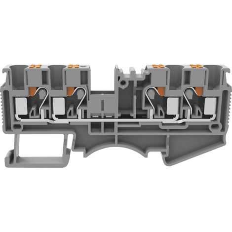 Degson DS4-QU-01P-11-00A(H) Durchgangsklemme  Push-In-Klemme  Grau 1 St.