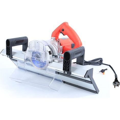 – Coupe-biseau électrique pour carrelage – Puissance 1200W – Vitesse 13000 tr/min – Chanfrein à 45° – Mini pompe à eau 12V – Tuyau 2,2m (1/5)