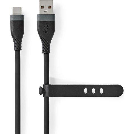 Nedis USB-Kabel USB-A Stecker auf USB-C Stecker 15 W 480 Mbps 1,5m schwarz