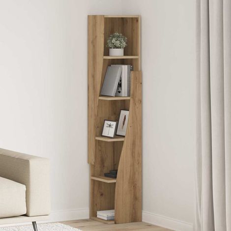 Eckschrank Artisan-Eiche 27,5x27x140cm Holzwerkstoff (1/5)