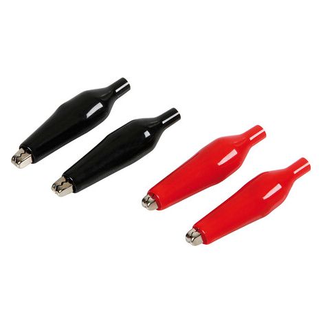 Micro-clips, set 4 pinzette isolate - 4,5 cm (1/3)