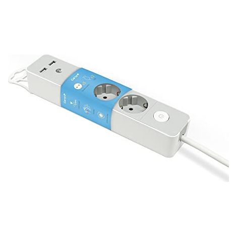 MULTIPRESA 3P+2USB CON INTERRUTTORE E PROTEZIONE BAMBINI - 1,4 M (1/4)