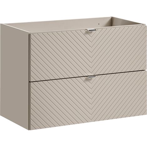 Waschtischunterschrank 80cm Manoa mit 2 Schubladen, Kaschmir