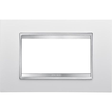 Gewiss Chorus Abdeckrahmen LUX 4P weiß GW16204TB (1/2)