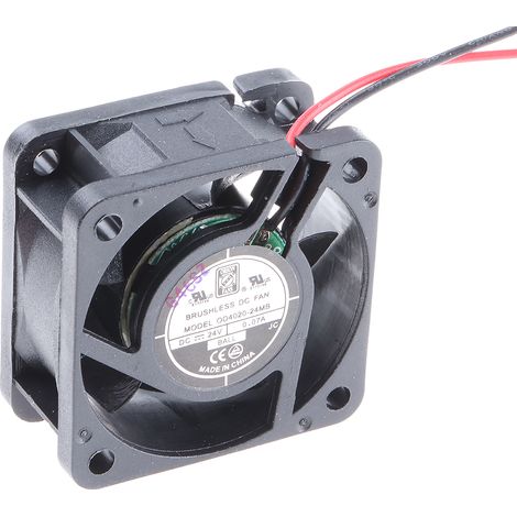 Ventilateur axial RS PRO 24 V dc, 13.6m³/h, 40 x 40 x 20mm, 1.7W ( Prix pour 1 ) (1/2)