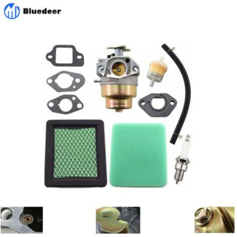 Carburador con kit de junta y filtro de aire para motores Honda GCV135, GCV160, GC135 y GC160 (HRB216, HRR216, HRS216, HRT216, HRZ216). Reemplaza la pieza 16100-Z0L-023 E Bluedeer.