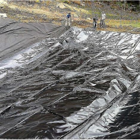 Tapis de sol paysager renforcé par une membrane en PVC, adapté aux bassins à poissons, aux jardins et aux piscines de différentes tailles, de dimensions 1 mètre 1 mètre. (1/5)