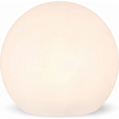 Lampadaire extérieur E27 IP65 lumière blanche chaude 2700 K 600 lm L : 30 cm 26,5 cm Blanc rond Lampe d'extérieur (1/5)