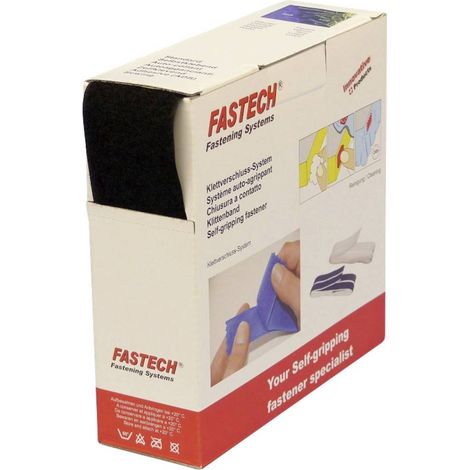 FASTECH® B50-STD-L-999910 Bande auto-agrippante à coudre partie velours (L x l) 10 m x 50 mm noir 10 m W562991 (1/2)