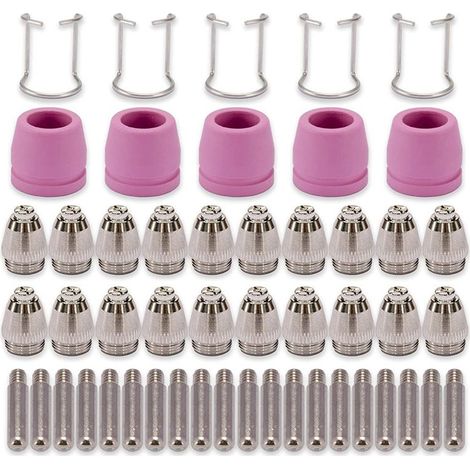 Kit di ugelli e accessori per torcia da taglio al plasma AG60-55 WSD-60 (50 pezzi) (1/5)