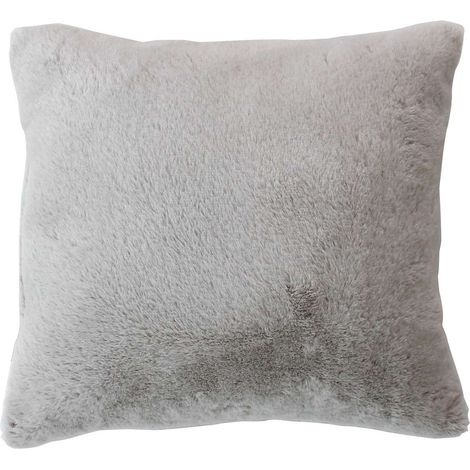 Coussin carré imitation fourrure AZURA (1/3)