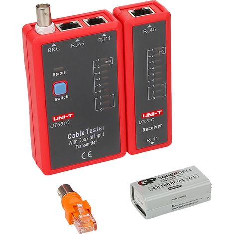 Cavi tester Rete Rj45 e Telefono Rj11 e Bnc Ut681c (1/4)