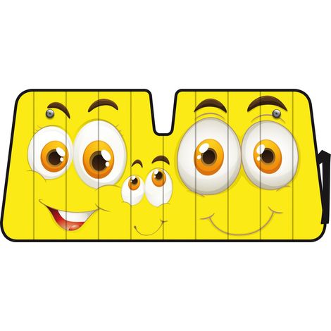 Scudo termico per parabrezza - 68x147 cm - Smiles
