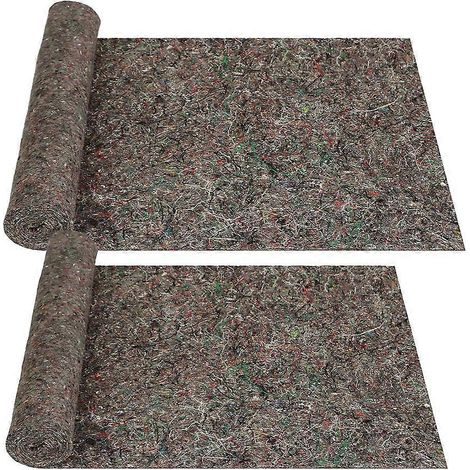 Lot de 2 rouleaux d'isolation phonique en coton pour lave-vaisselle, pour murs, tuyaux, combles et toits, 40 x 150 cm (1/5)