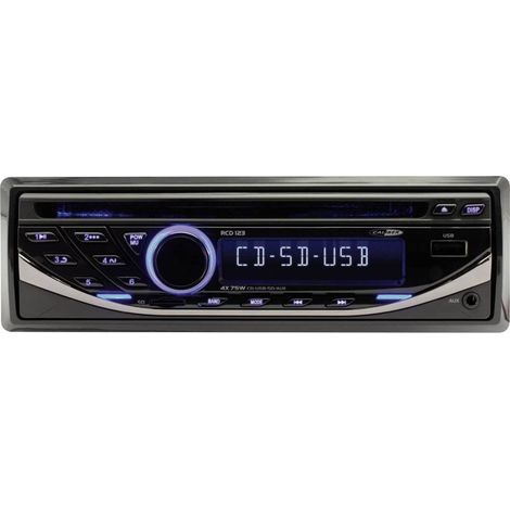 Autoradio Caliber RCD123 - Autoradio CD, MP3, WMA, USB/SD, AUX (jusqu'à 32GB) - Tuner FM - 4x75W (1/3)
