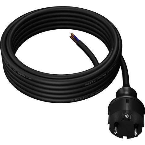 Cavo di alimentazione in gomma con spina dritta 4,5 m 3x1,5 mm² 16 A IP44 H07RN-F (1/5)