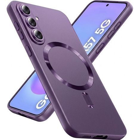 Funda para Samsung Galaxy A57 5G, ColorMag, compatible con MagSafe, color morado. (1/5)