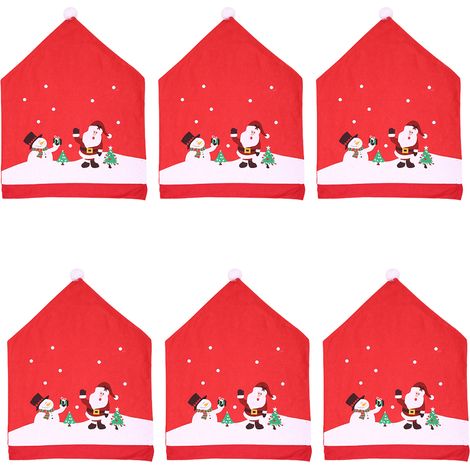 Set aus Hockern mit Cartoon-Schneemannmotiven aus Vliesstoff