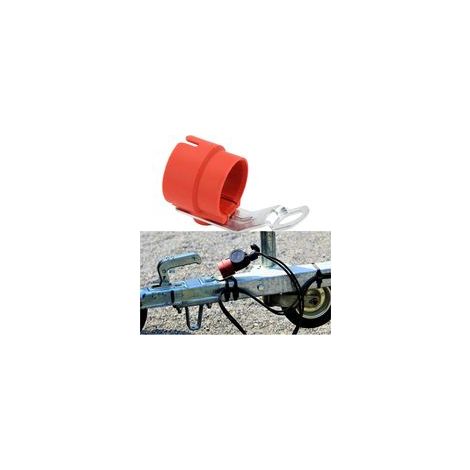 Support de Prise de Remorque Accessoire Rigide de Protection Universel Résistant aux Intempéries pour Connecteur 7‑13 Broches(Rouge)