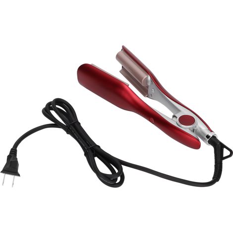 Fer à friser automatique 5 modes réglables, léger et portable, rouge, pour cheveux longs, prise américaine 110V (1/5)