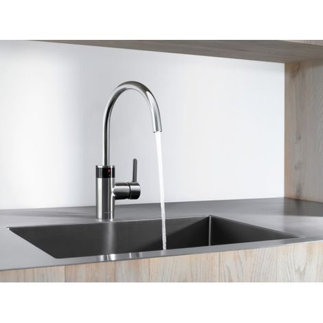 KLUDI E-GO Mitigeur d'évier électronique avec pile chromé, 422100575 (1/5)