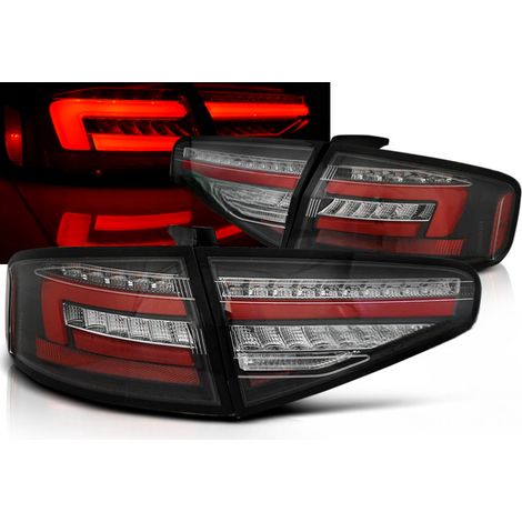Paire de feux arriere Audi A4 B8 2012 a 2015 berline FULL LED noir