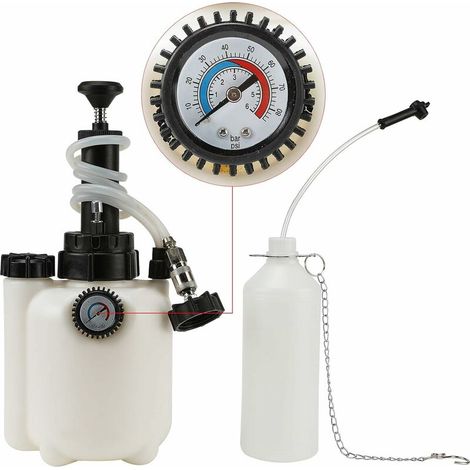 3L Auto-Bremsentlüfter, Bremsflüssigkeitsentlüfter, mit E20-Adapter, 10-30 PSI Arbeitsdruck, Bremsentlüfter
