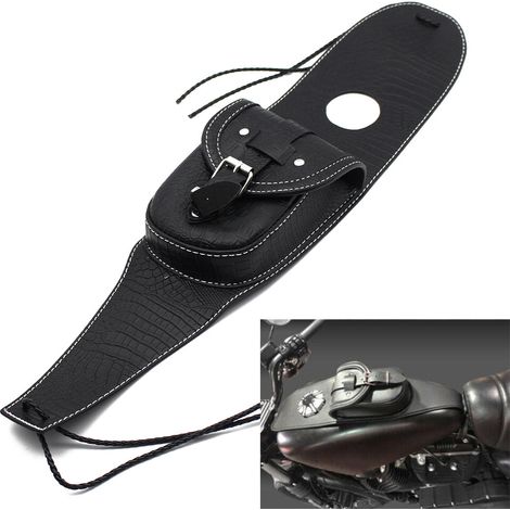 Sacoche de réservoir de carburant/kit d'outils universel pour Harley XL883/1200 X48 Hardcore Dina série Athlete.