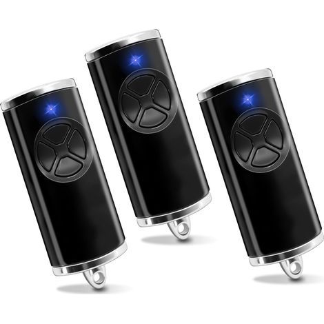 868 MHz Garagentor-/Einfahrtsfernbedienung, 4 Kanäle, kompatibel mit den Modellen HSE-4-868-BS, HSE2-868-BS, HS4-868-BS, HS1-868-BS, HSS4-868-BS und HSP4-868-BS (3er-Pack). (1/5)