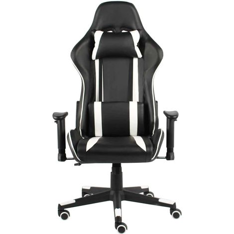 Maison Exclusive - Sedia da Gaming Girevole Bianca in PVC (1/5)