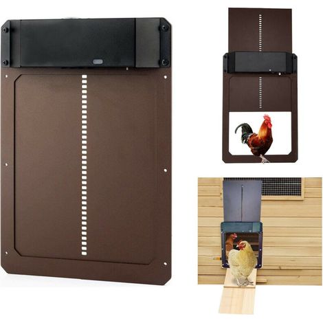 Porte automatique de poulailler Détecteur de lumière Porte automatique de poulailler multi-mode (1/4)
