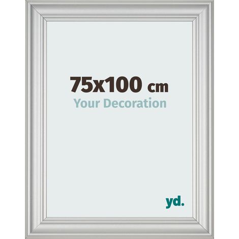 yd. - Cadre photo 75x100 - Argent Mat - MDF - Lazio