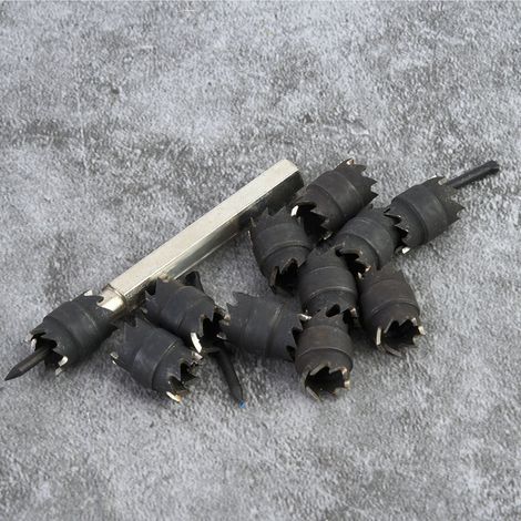 Set mit 13 doppelseitigen, drehbaren Abnehmfräsern, Hochleistungs-Schweißbohrern, Sechskantschaft, Bohrwerkzeugen zum schnellen Entfernen von Schweißnähten (1/5)