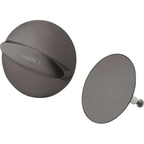 Hansgrohe Flexaplus - Conjunto externo embellecedor, cromo negro cepillado 58185340 (1/2)